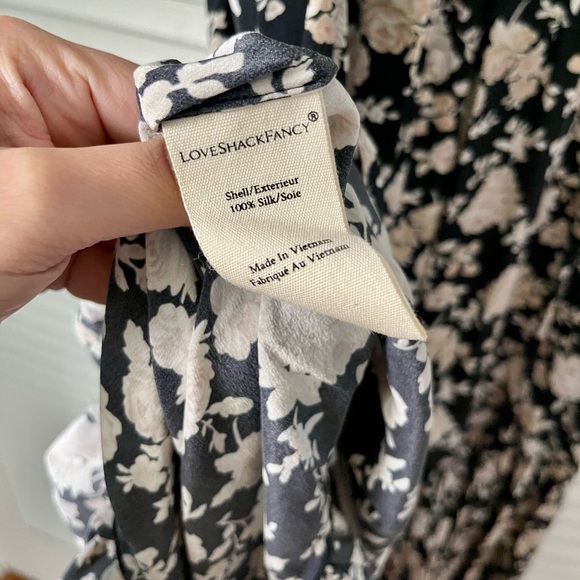 LOVESHACKFANCY Angie Dress in Almond Cookie - Picture 6 of 11